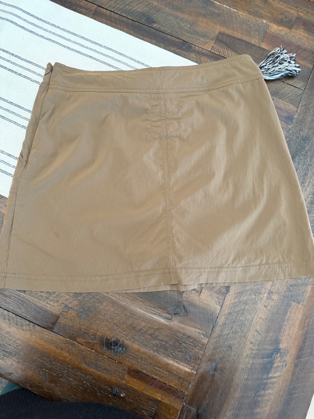 Life Is Good Tan Drawstring Pocket Mini Skort - Picture 4 of 4